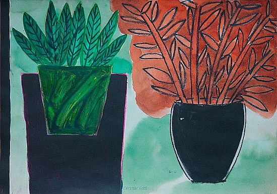 Still Life with Two Plants